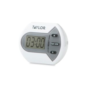Taylor Digital Timer Counts Up and Down for School, Learning, Projects, and Kitchen Tasks